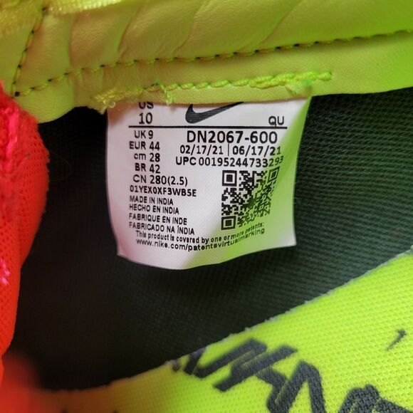 Nike x Acronym Blazer Low Night Maroon Men's Size 10 Dunk SB Yellow Black Red - Picture 9 of 11